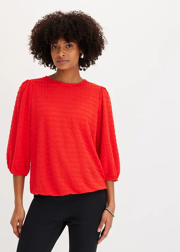 Tunique en jersey textur&eacute;, bonprix