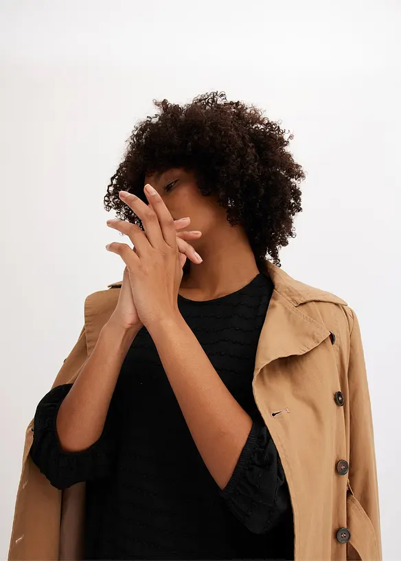 Tunique en jersey texturé, bonprix