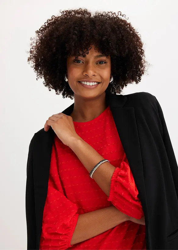 Tunique en jersey textur&eacute;, bonprix