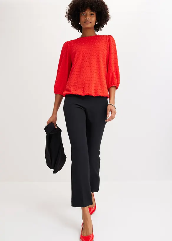 Tunique en jersey textur&eacute;, bonprix