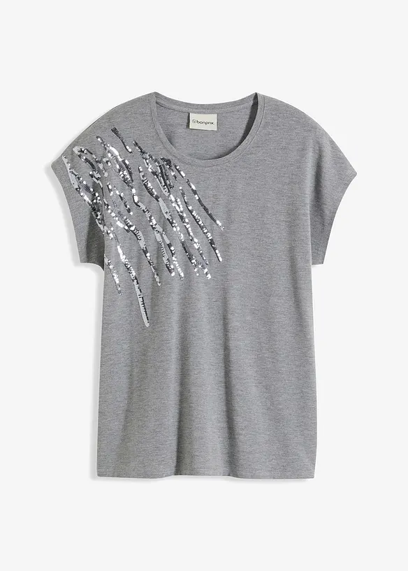 T-shirt &agrave; sequins, bonprix