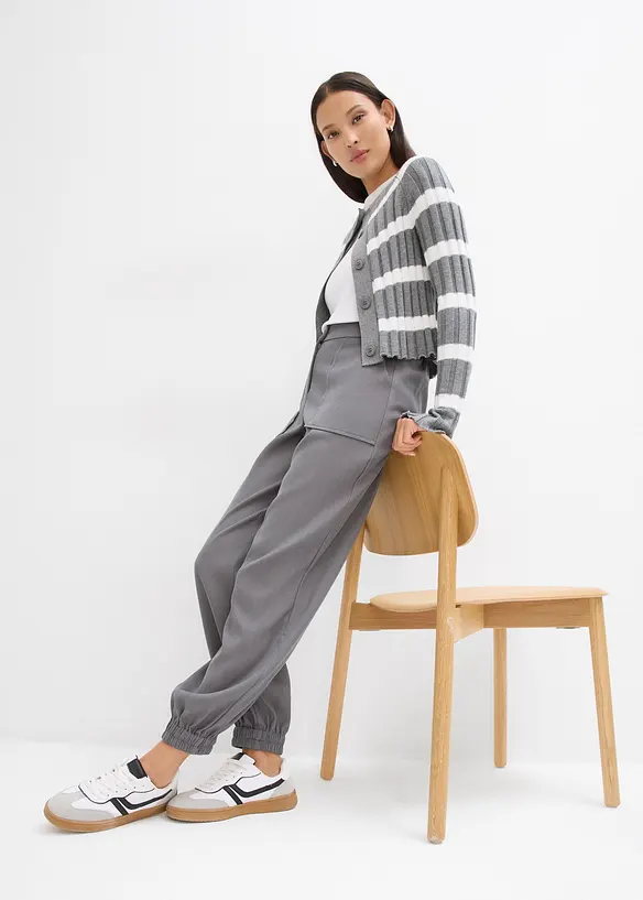 Pantalon à taille élastiquée, bonprix