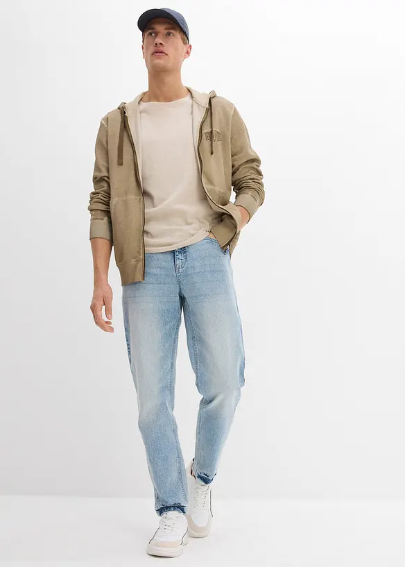 Jean classique extensible, raccourci, coupe fusel&eacute;e, bonprix