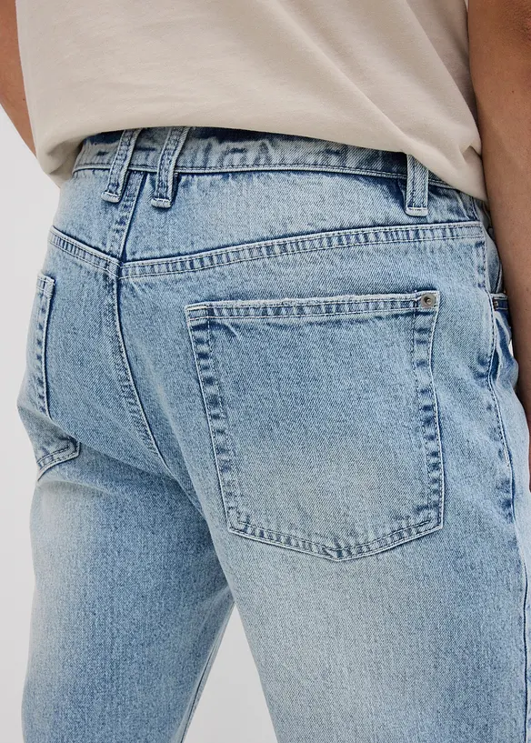 Jean classique extensible, raccourci, coupe fusel&eacute;e, bonprix