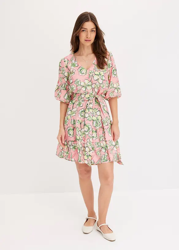 Robe courte en douce viscose mélangée, bonprix
