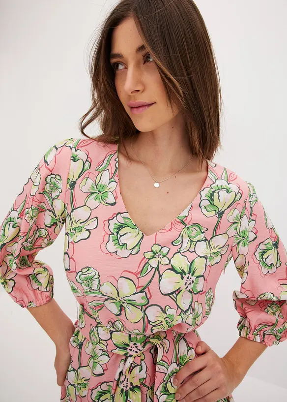 Robe courte en douce viscose mélangée, bonprix
