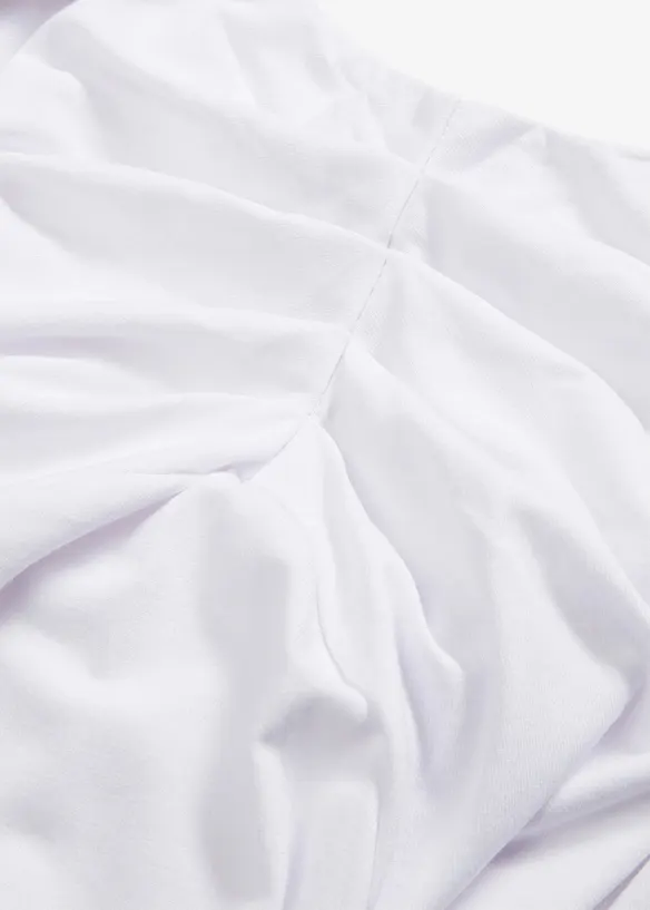 T-shirt épaule découverte avec fronces, bonprix