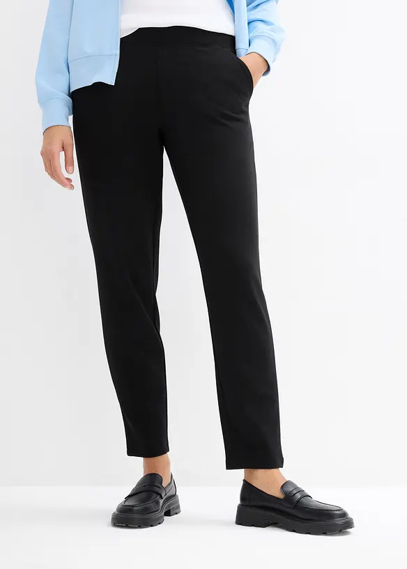 Pantalon en molleton, taille élastiquée, bonprix