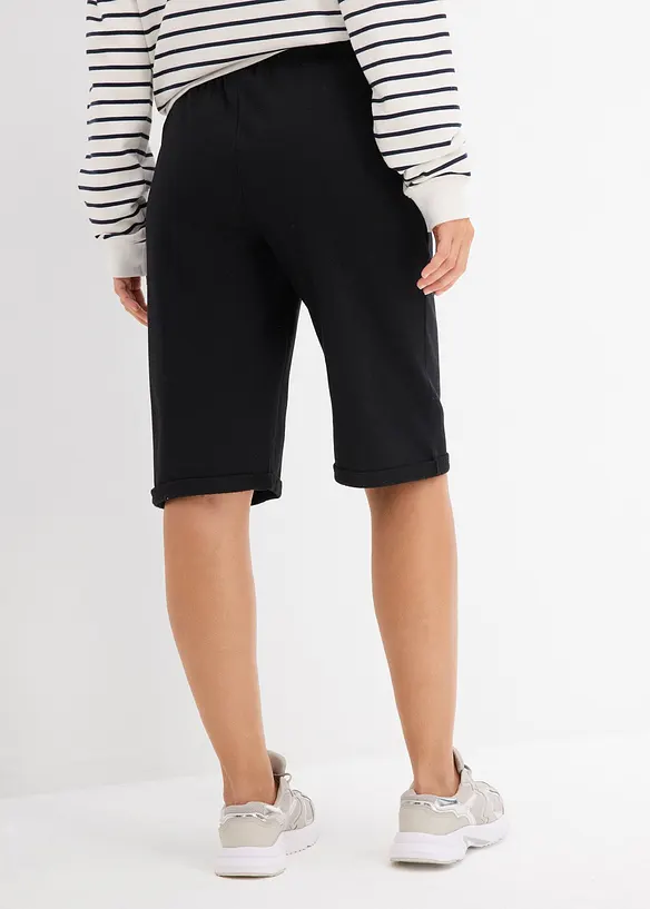 Bermuda en molleton à ourlet, bonprix