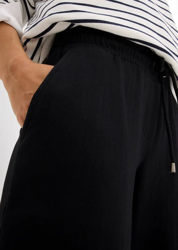 Bermuda en molleton à ourlet, bonprix