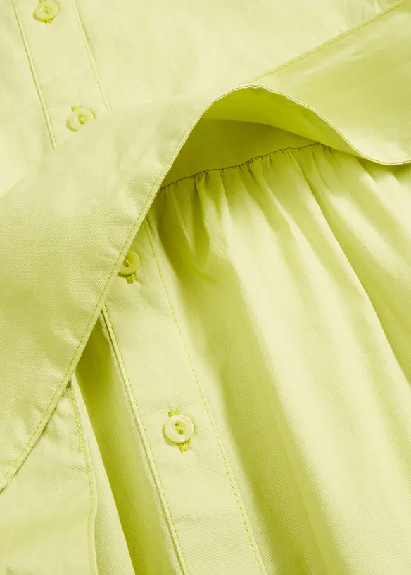 Robe-chemise en mati&egrave;re &eacute;lastique, bonprix