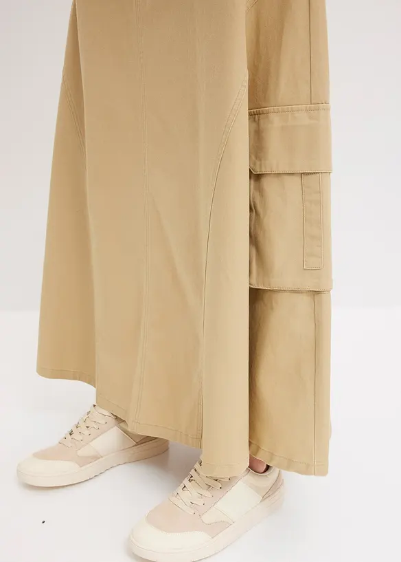 Jupe cargo 100% coton, bonprix