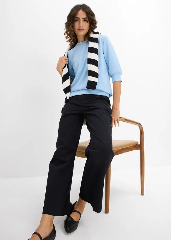 T-shirt ample en mati&egrave;re n&eacute;opr&egrave;ne, bonprix