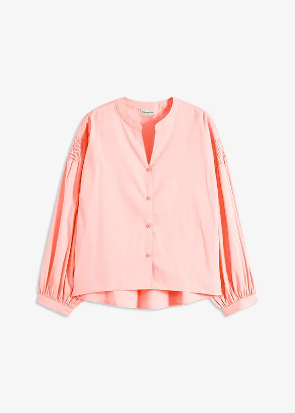 Blouse courte devant, longue derri&egrave;re, bonprix