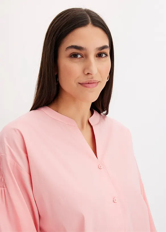 Blouse courte devant, longue derri&egrave;re, bonprix