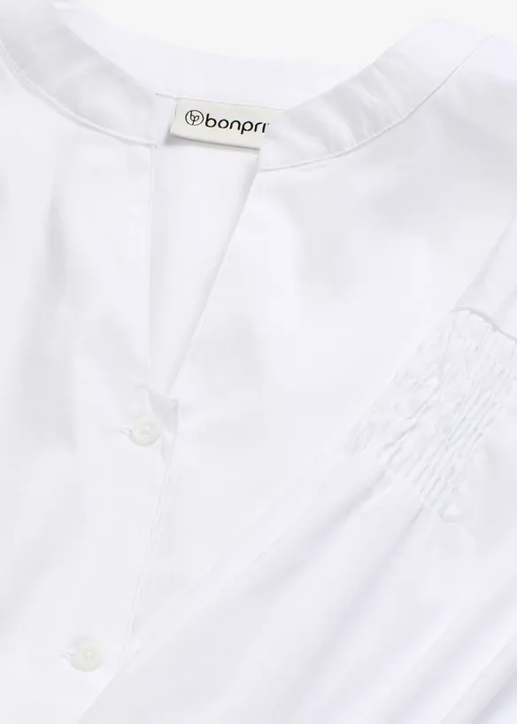 Blouse courte devant, longue derri&egrave;re, bonprix