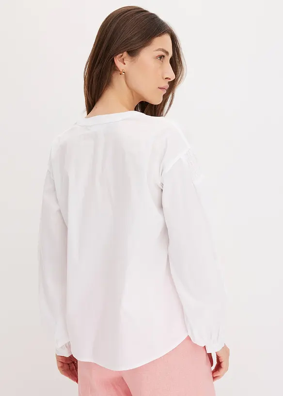 Blouse courte devant, longue derri&egrave;re, bonprix