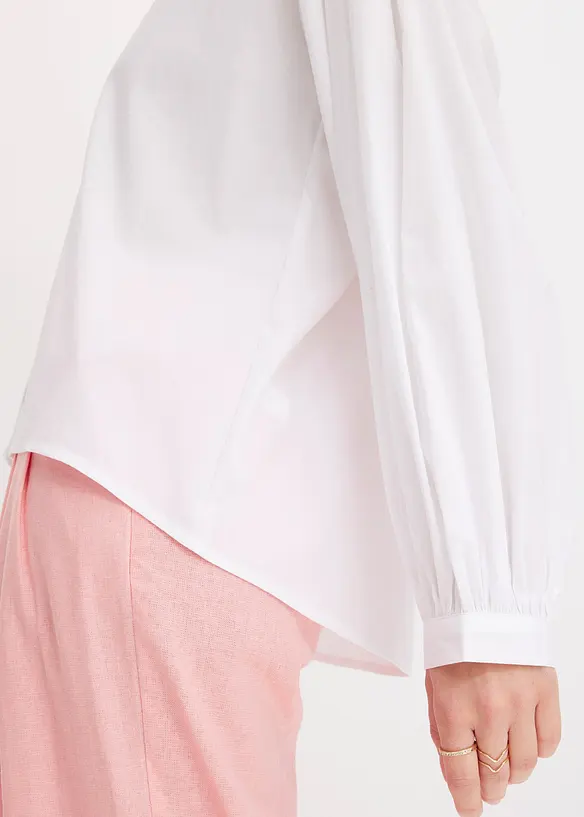 Blouse courte devant, longue derri&egrave;re, bonprix