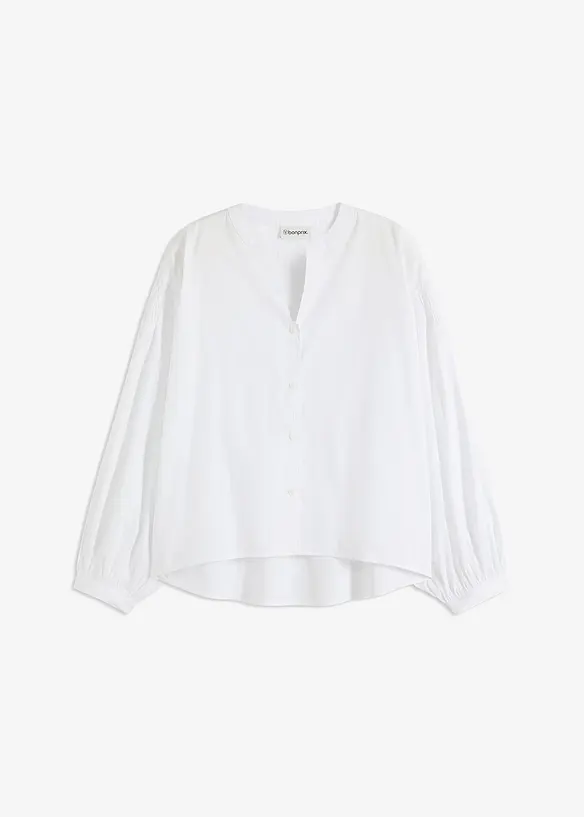 Blouse courte devant, longue derri&egrave;re, bonprix