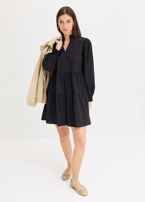 Mini-robe avec volants, bonprix