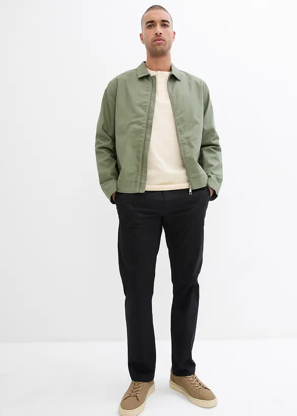 Lot de 3 T-shirts col tunisien 100% coton, bonprix