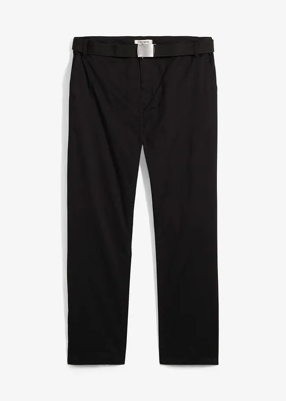 Pantalon chino regular avec ceinture élastiquée, droit, bonprix