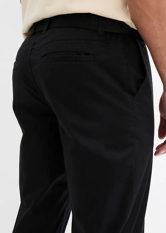 Pantalon chino regular avec ceinture élastiquée, droit, bonprix