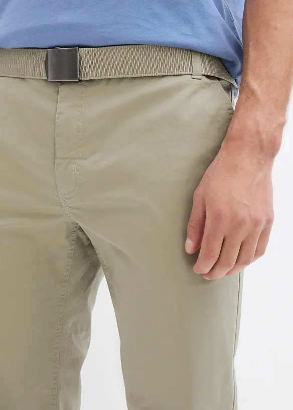 Pantalon chino regular avec ceinture élastiquée, droit, bonprix