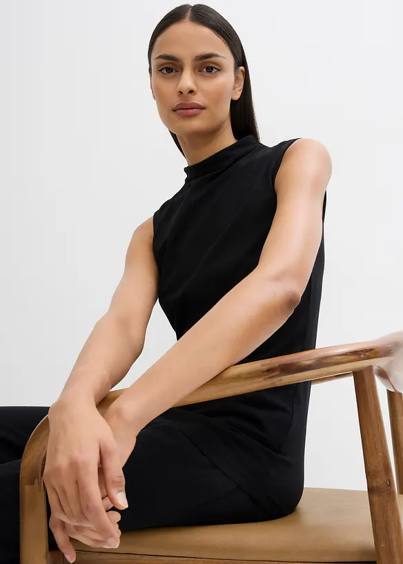 Top en coton élastiqué, bonprix