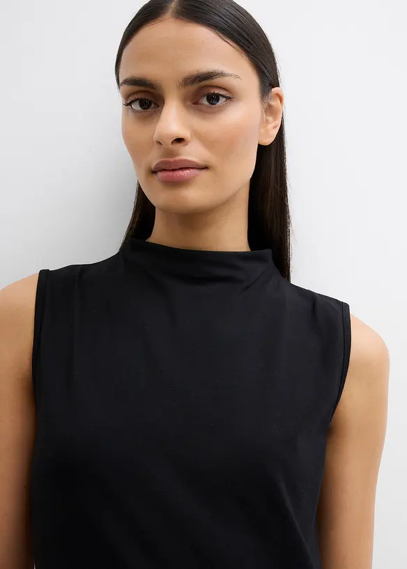 Top en coton élastiqué, bonprix