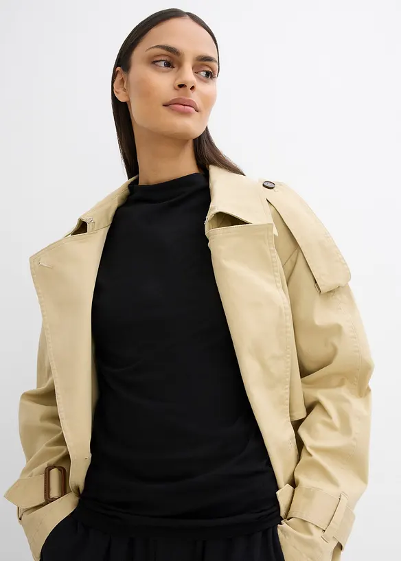 Top en coton élastiqué, bonprix