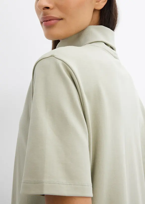 T-shirt col roulé 100% coton, bonprix