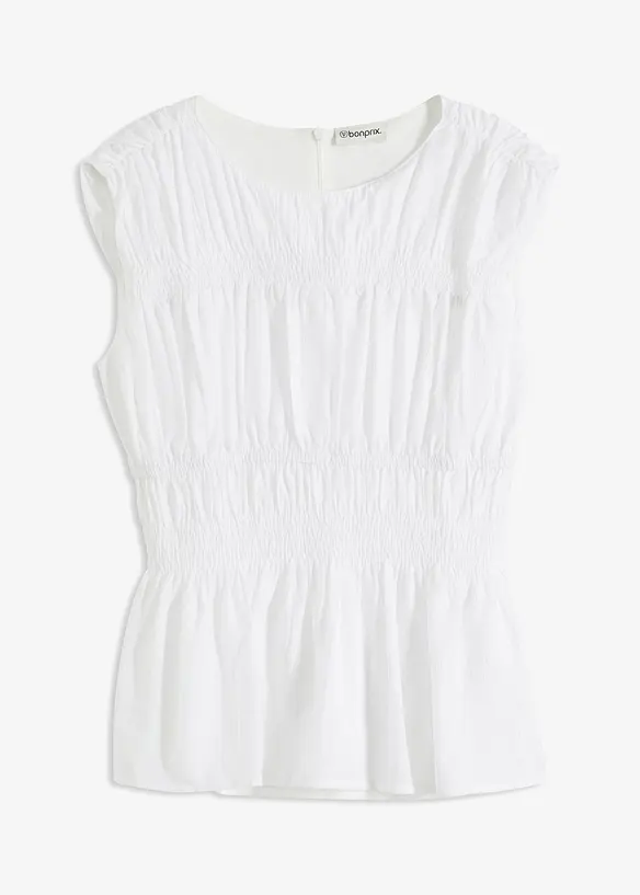 Blouse sans manches en viscose mélangée, bonprix