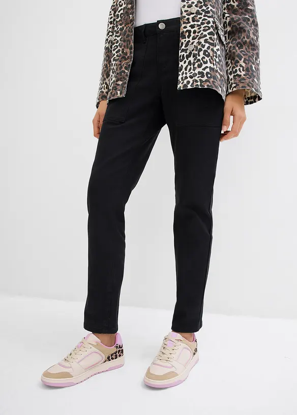 Pantalon en twill de coton extensible, bonprix
