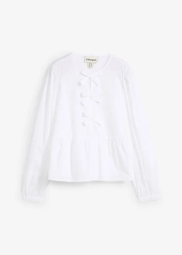 Blouse ornée de nœuds, bonprix