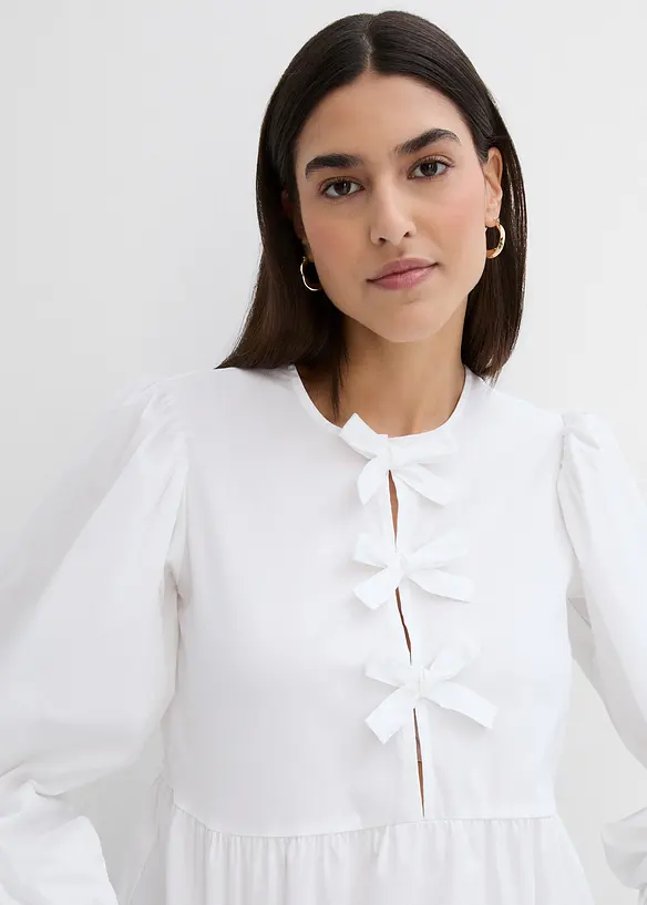 Blouse ornée de nœuds, bonprix