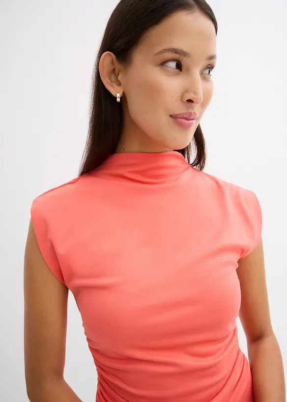 Mini-robe froncée sur le côté, bonprix