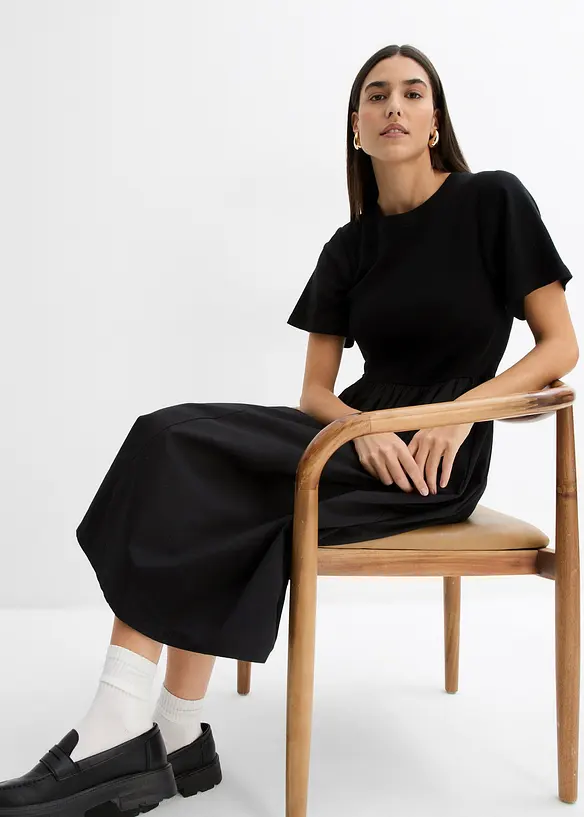 Robe midi 100% coton, bonprix