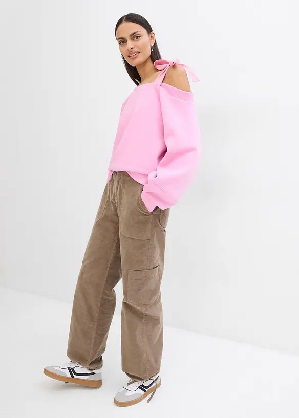 Sweat-shirt ample, asymétrique, bonprix