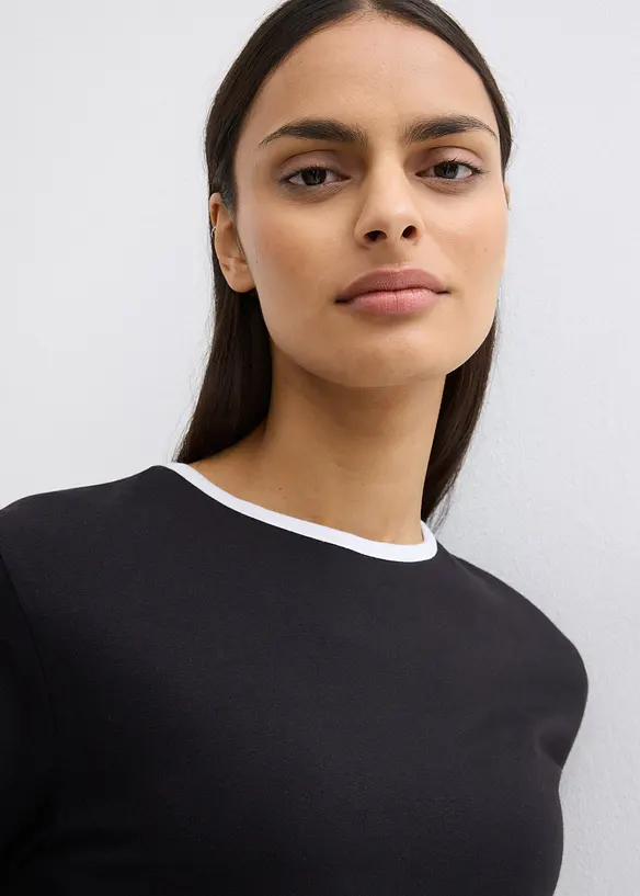 T-shirt avec détail contrastant, bonprix