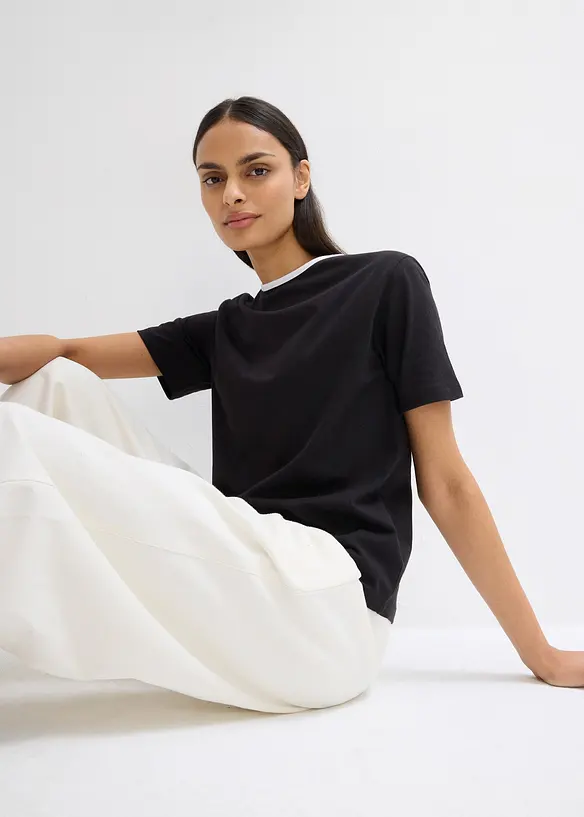 T-shirt avec détail contrastant, bonprix