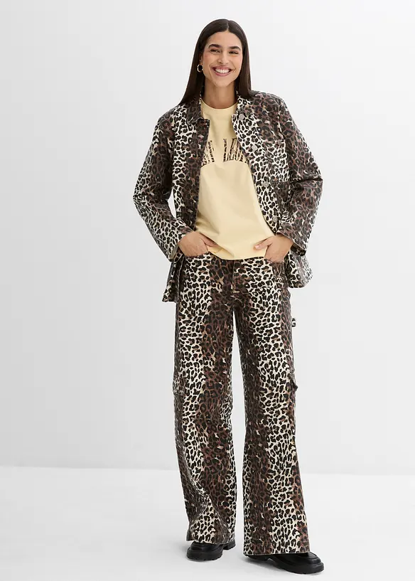 T-shirt doux et oversize en coton extensible, bonprix