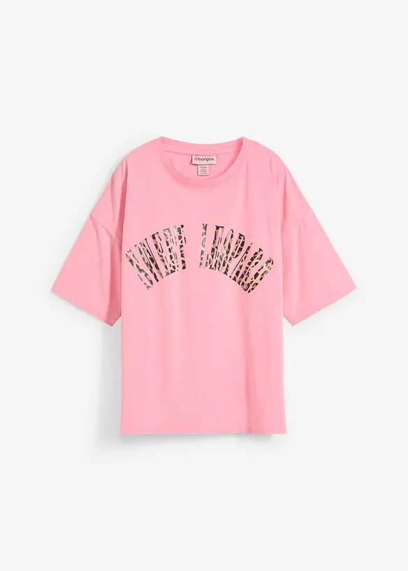 T-shirt doux et oversize en coton extensible, bonprix