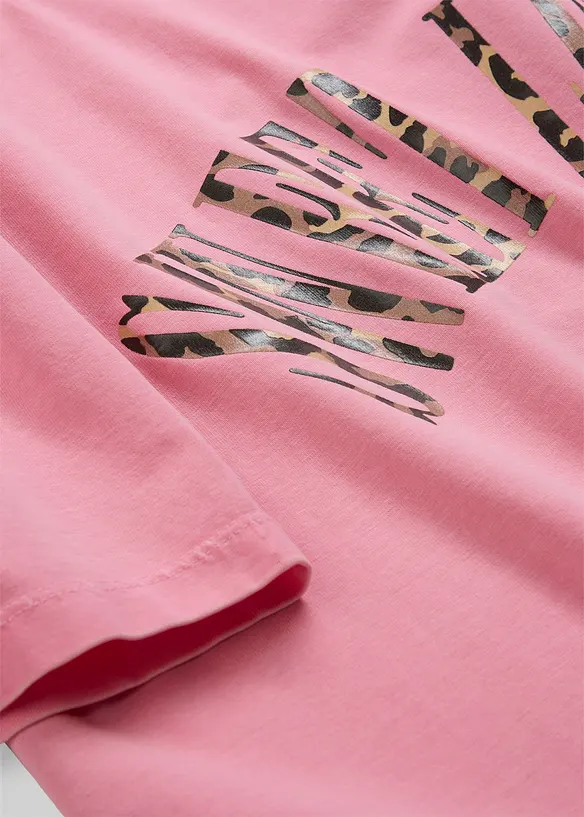 T-shirt doux et oversize en coton extensible, bonprix