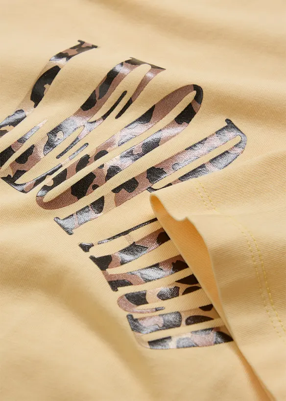 T-shirt doux et oversize en coton extensible, bonprix