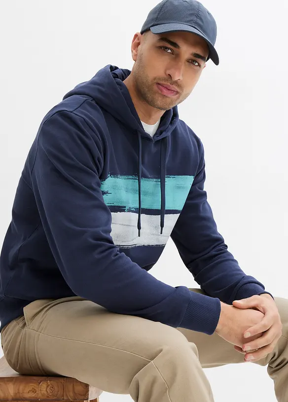 Sweat &agrave; capuche 100% coton, bonprix