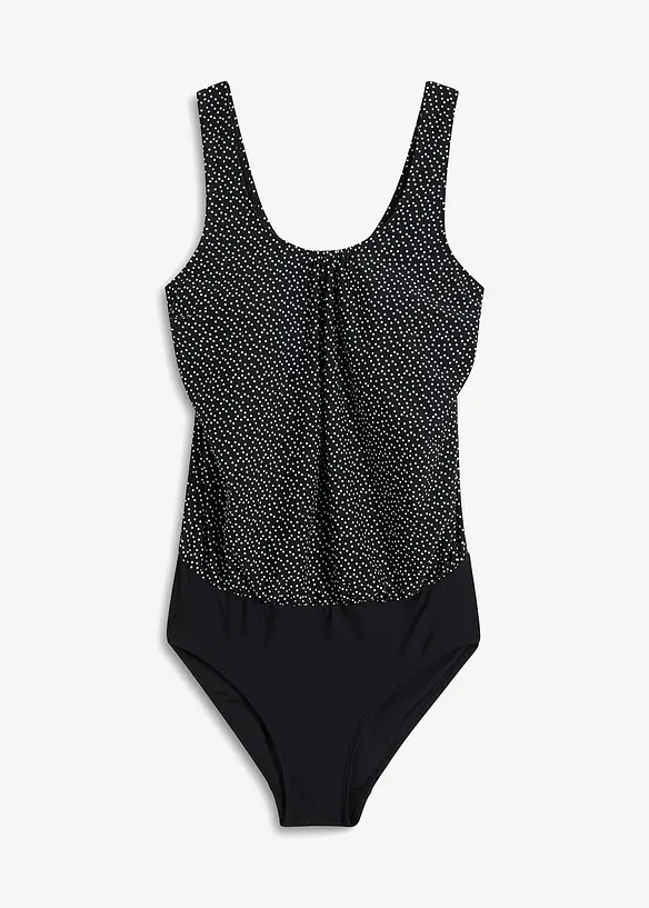 Maillot 1 pièce avec haut forme ballon, bonprix