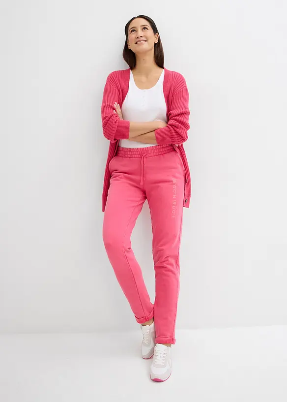 T-shirt col tunisien, 100% coton, bonprix