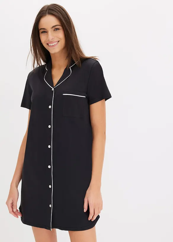 Chemise de nuit courte 100% coton, bonprix