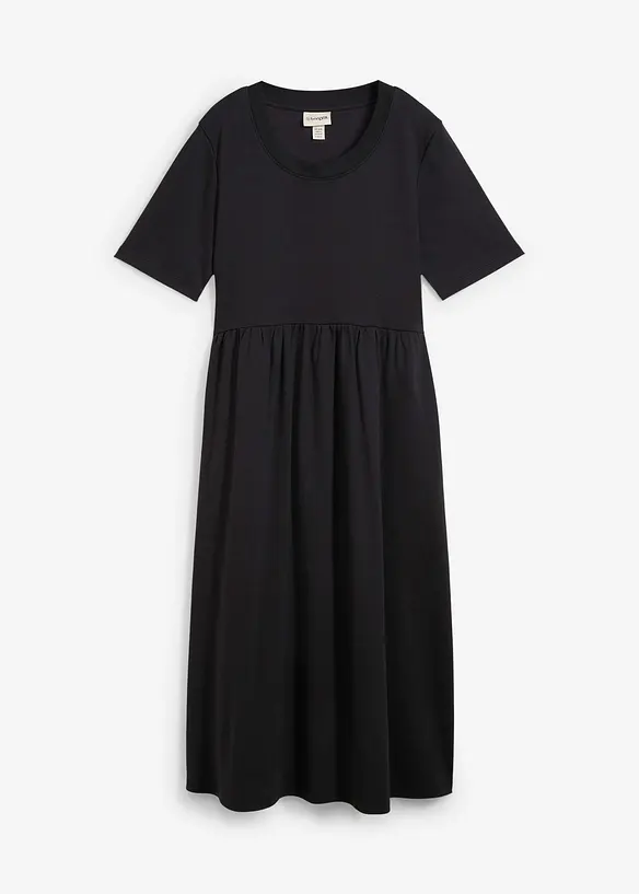 Robe &eacute;vas&eacute;e en jersey de coton &eacute;pais, bonprix